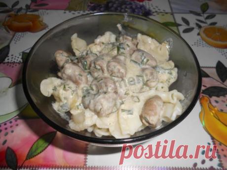 Куриные сердечки в сырном соусе рецепт с фото пошагово - 1000.menu