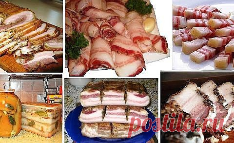 11 рецептов засолки сала | Вкусный каприз.