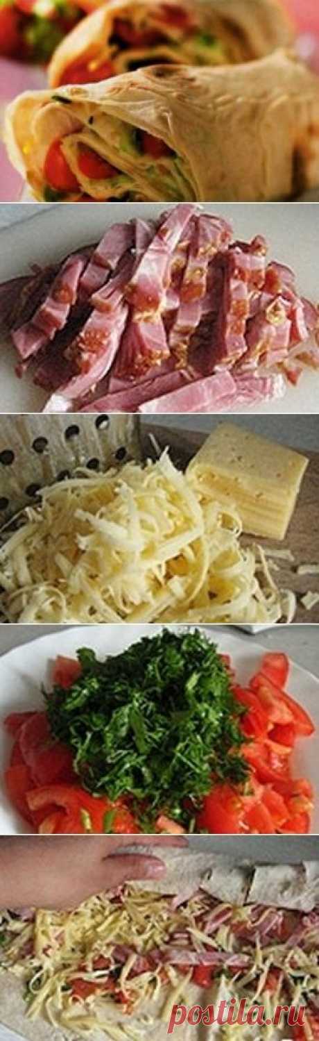 Бутерброды с лавашем / Хлебные закуски / TVCook: пошаговые рецепты с фото