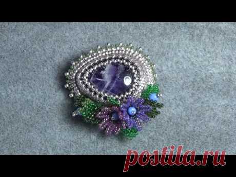 Beaded Embroidery Brooch Process