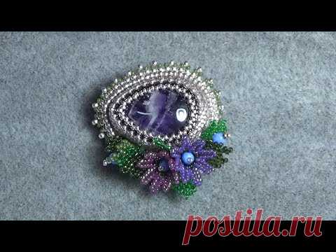 Beaded Embroidery Brooch Process
