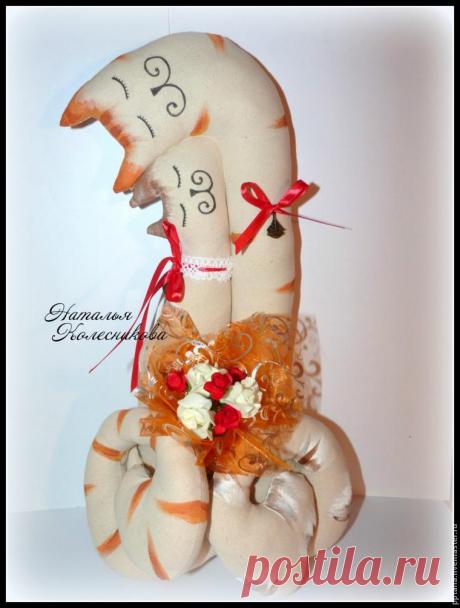 Коты-неразлучники: шьем подарок-копмплимент молодоженам - Ярмарка Мастеров - ручная работа, handmade