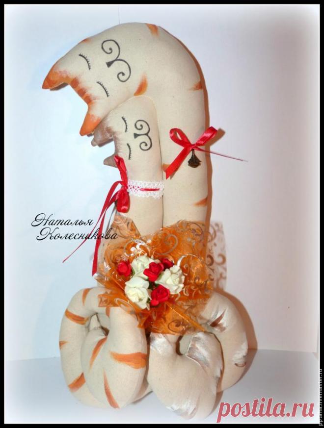 Коты-неразлучники: шьем подарок-копмплимент молодоженам - Ярмарка Мастеров - ручная работа, handmade