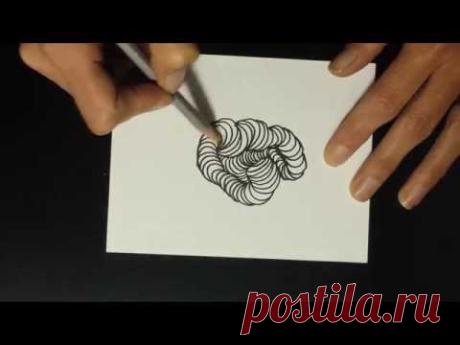 Wormholes Zentangle Pattern Tutorial