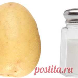 Удаляем ржавчину с помощью картофеля и соли