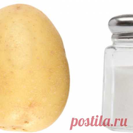 Удаляем ржавчину с помощью картофеля и соли
