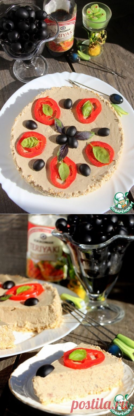 Печеночный чизкейк с орехами – кулинарный рецепт