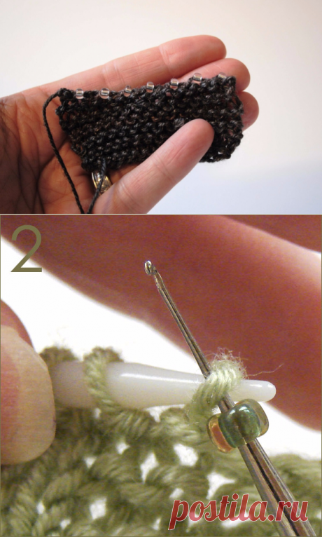 ЧУДО СПОСОБ: КАК ВЯЗАТЬ С БИСЕРОМ НА ТОЛСТЫХ СПИЦАХ (Уроки и МК по ВЯЗАНИЮ) | Журнал Вдохновение Рукодельницы