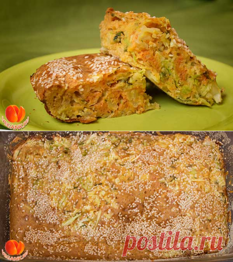 Капустный пирог на сметане