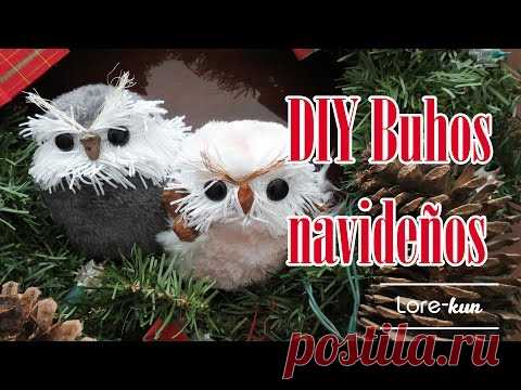 DIY Decoración de Búhos para Navidad