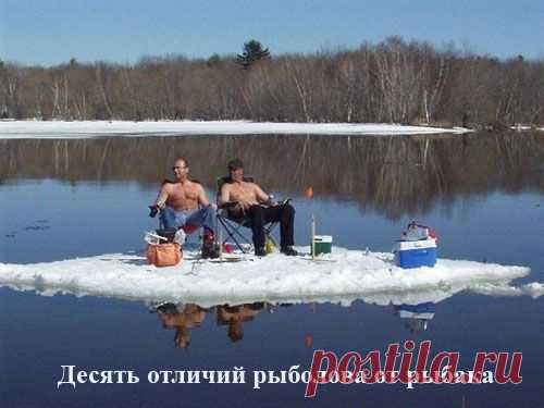 Десять отличий рыболова от рыбака