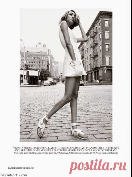 Джордан Данн на обложке Vogue UK, февраль