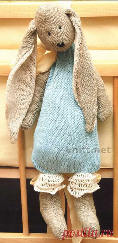 Зайка (игрушка спицами) | knitt.net | Все о вязании