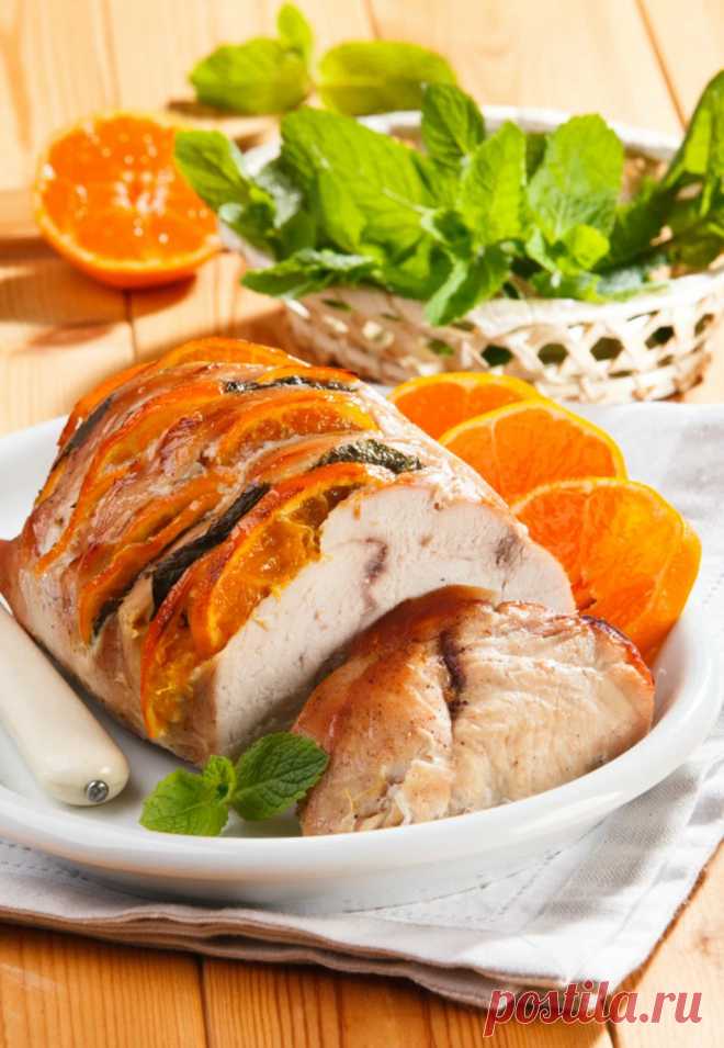 Филе индейки с мандаринами