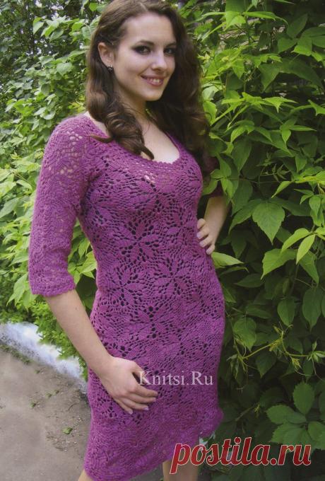 Лиловое платье