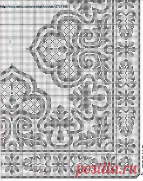 Блог &quot;tgkh&quot;. Вязаная крючком скатерть 100 И 1 НОЧЬ (квадратная или прямоугольная), Блог пользователя tgkh