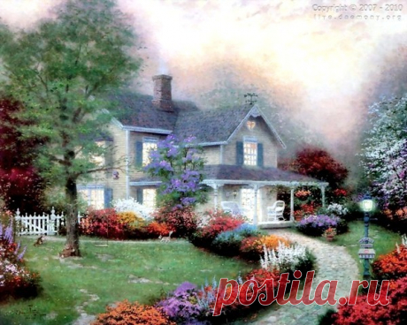 живопись Thomas Kinkade - 69 фото. Фотографии Валентин Иванов.