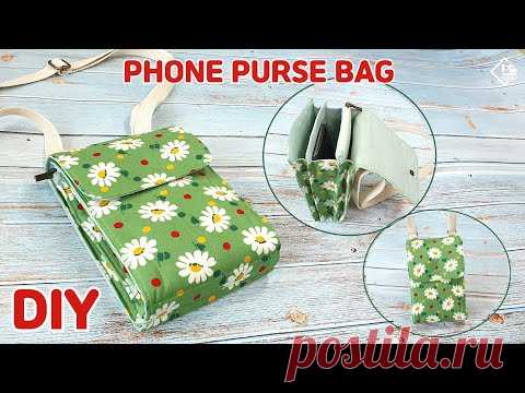 Сумка-кошелек для телефона своими руками / мини-сумка через плечо / руководство по шитью