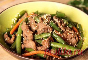 НИ С ЧЕМ НЕСРАВНИМОЕ ВКУСНЕЙШЕЕ БЛЮДО МАРИНОВАННОЙ ГОВЯДИНЫ СО СТРУЧКОВОЙ ФАСОЛЬЮ | ПОВАРЕНОК В ДОМЕ | Яндекс Дзен