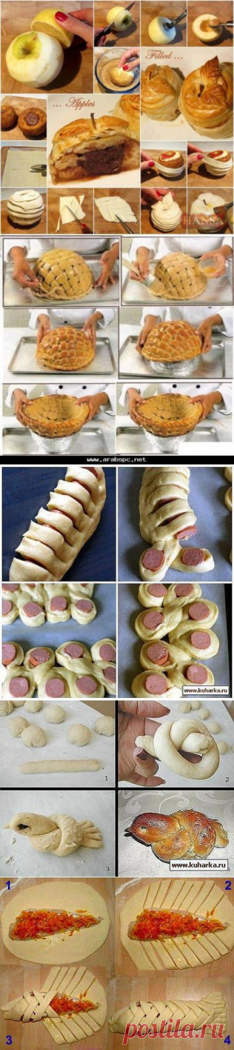 РАЗДЕЛКА  ТЕСТА - интересные способы в фото-подборке !..  //Четыре вкуса