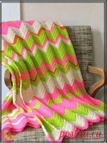 Яркие пледы из остатков пряжи и не только из остатков — Сделай сам, идеи для творчества - DIY Ideas