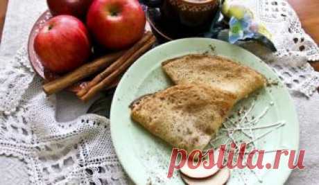 Секрет приготовления вкуснейших блинчиков с яблоками и корицей! Невероятное лакомство с аппетитной начинкой!