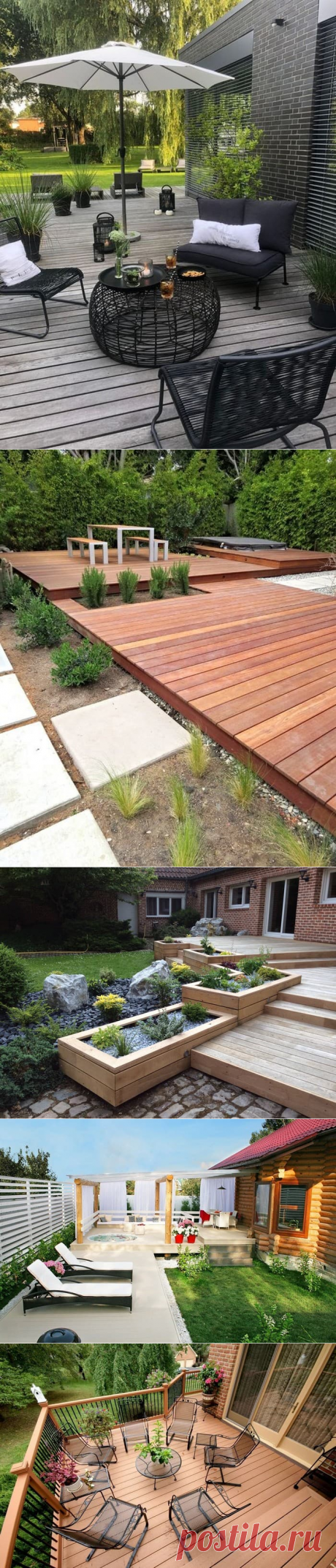 Пристраиваем красивую и комфортную террасу к дому: 50 успешных вариантов | Живу за городом