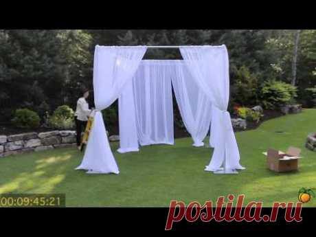 Wedding Canopy - Georgia Expo Pipe and Drape: Creating a Wedding Canopy Using Pipe and Drape