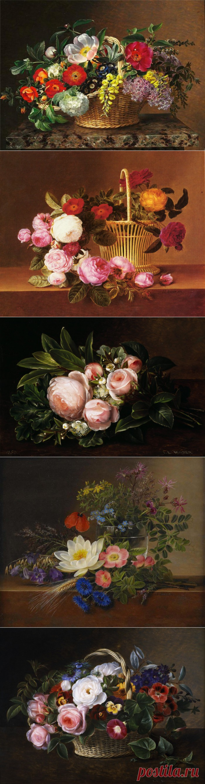 Датский художник Jensen Johan Laurentz