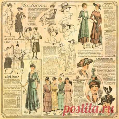 Ladies' Diary скрап бумага