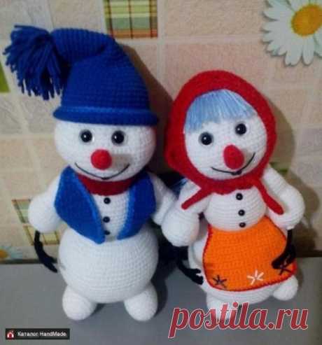 Новогодние игрушки Снеговик ручной работы купить в Минске и Беларуси, цены на HandMade