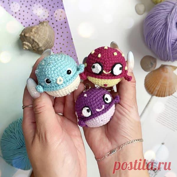 Рыба Фугу крючком. Амигуруми схемы и описания. Автор: @vooot_takoi | IRINELY.ART