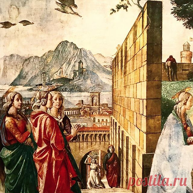 Domenico Ghirlandaio, The Visitation, 1490 #ghirlandaio #pittura #instaartist #firenze #italia #belleza #florence #Italy #toscana #флоренция #италия #тоскана #architecturelovers #архитектура #architettura #arquitetura #картина #arquitectura #pintura #architecture #peinture #painting #arte #kunst #art #visitation #masterpiece #bellezza #beaute #beauty