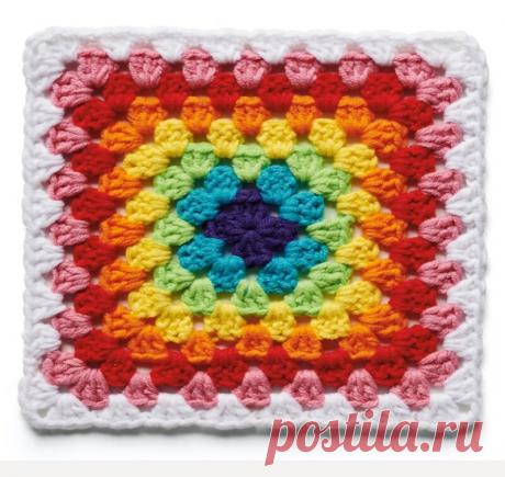 Коллекция из 13 квадратных мотивов крючком. | Вяжем с Татьяной LW | Дзен