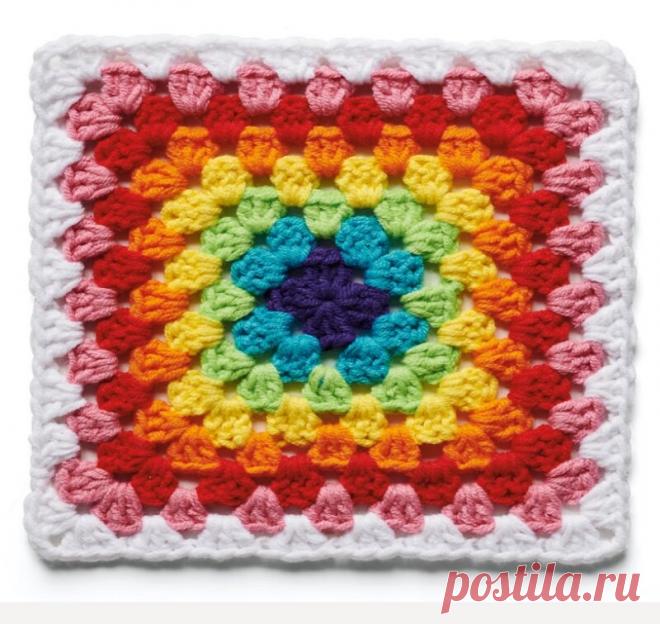 Коллекция из 13 квадратных мотивов крючком. | Вяжем с Татьяной LW | Дзен