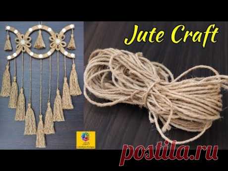DIY Wall Hanging with Jute Rope | Wall Decor Showpiece Making Using Jute Rope | Jute Craft Idea