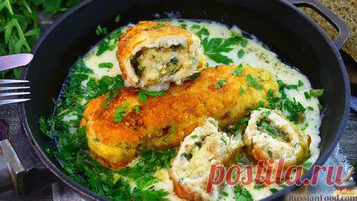 По мотивам старинных рецептов. Котлеты де-воляй с сыром и зеленью | ЛУЧШИЕ РЕЦЕПТЫ RussianFood.com | Дзен