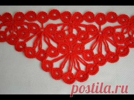 Узор для шали «Гроздья рябины» — Crochet by Ellej | Вязание крючком от Елены Кожухарь