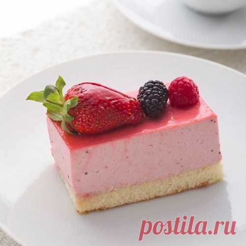Клубничный баваруа - Просто о французской кухне(клубника рулит!!)