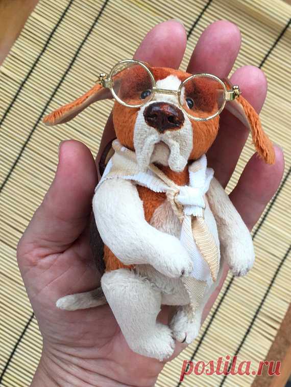 Miniature Handmade Toy Clever dog Beagle Сute Puppy Soft