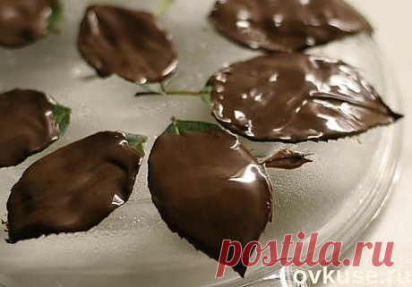 Шоколадные листочки - Простые рецепты Овкусе.ру