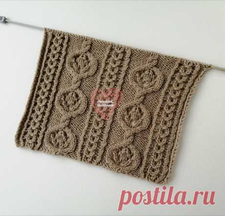 Ажурный квадрат недели: узор «Восточные мотивы» спицами | Paradosik_Handmade | Яндекс Дзен