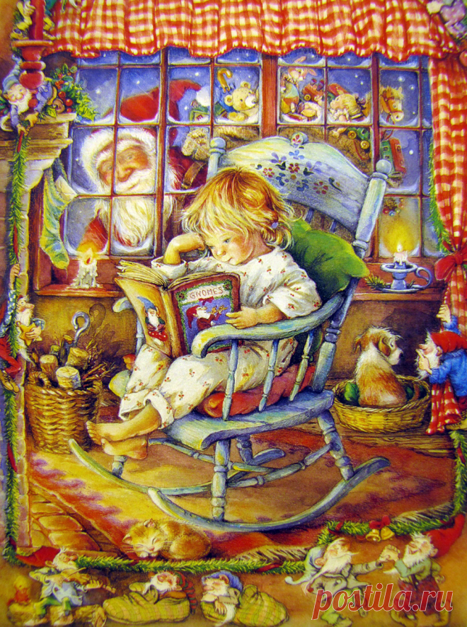 В ожидании Рождества... Художник-иллюстратор Lisi Martin.