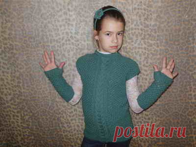 Вяжем детскую тунику сами - Золотые руки