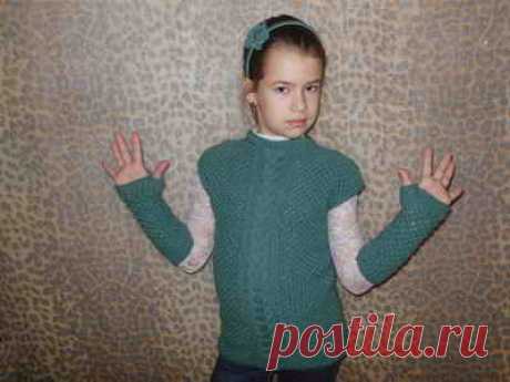 Вяжем детскую тунику сами - Золотые руки