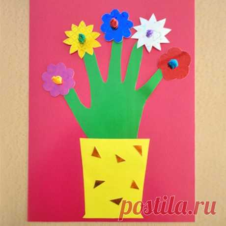 АППЛИКАЦИИ ИЗ ЦВЕТНОЙ БУМАГИ