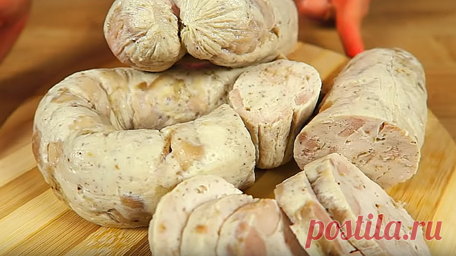 Домашняя рубленная колбаса из курицы. Быстро и вкусно. Пошаговый рецепт с фото. | Готовим вкусно каждый день | Яндекс Дзен