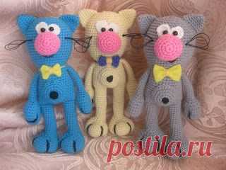 вязаный кот Тюбик