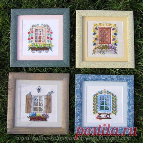 Калинові вишиванки: Зимнее окошко и К