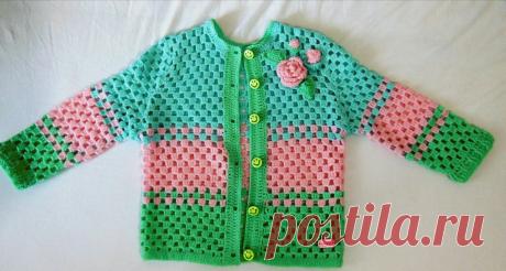 « Вязание крючком .Кофточка "Радуга".» — карточка пользователя Александр П. в Яндекс.Коллекциях